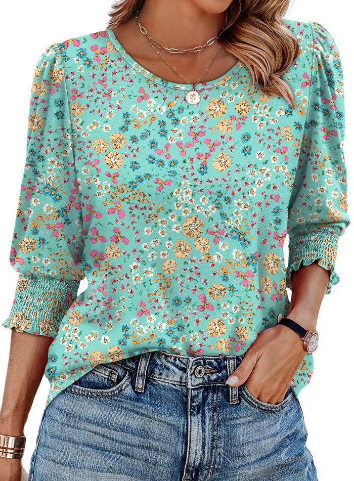 Emily | Printed Charm Top