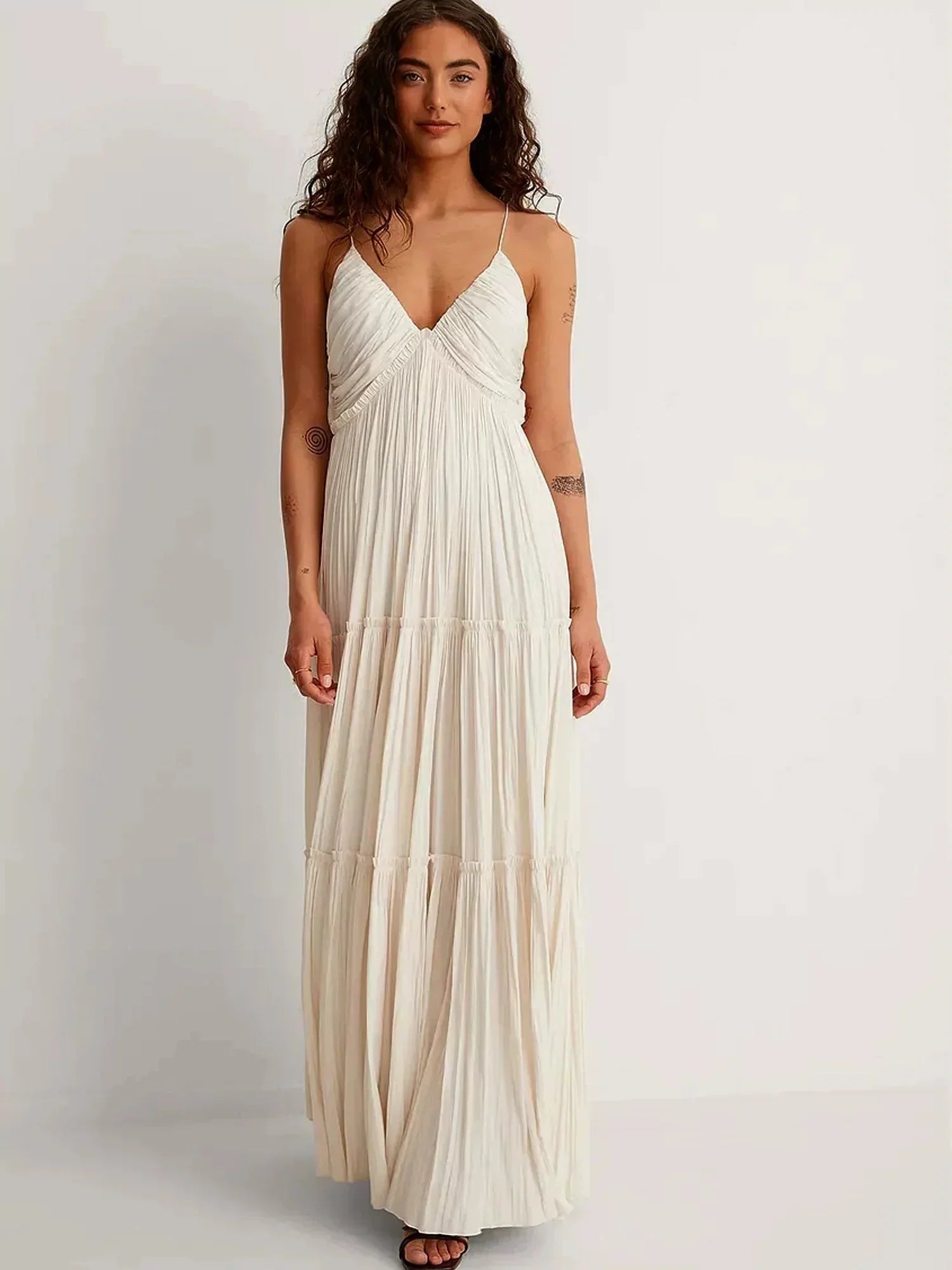 Lina | Cascade Maxi Dress