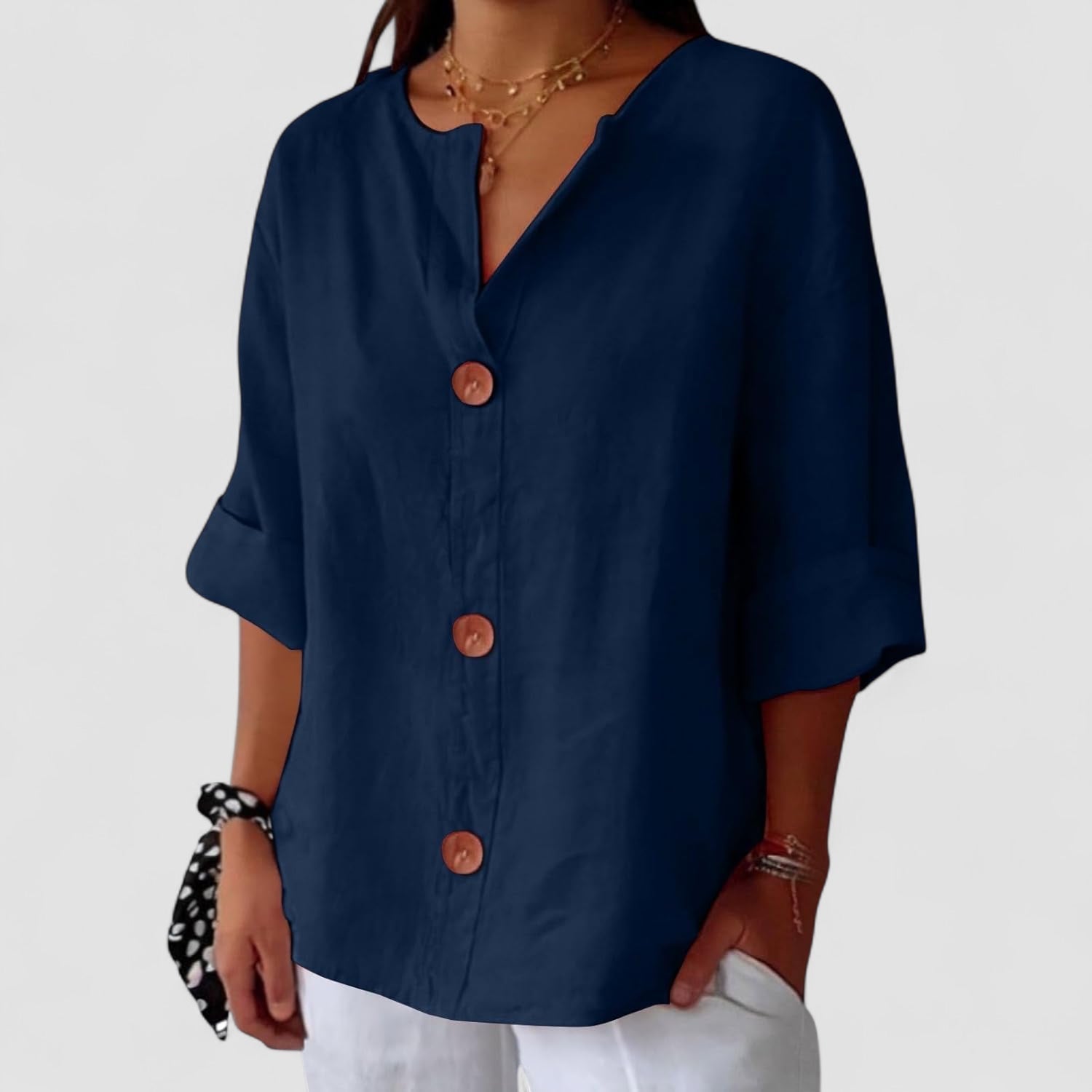 Natalie | Relaxed Linen Blouse
