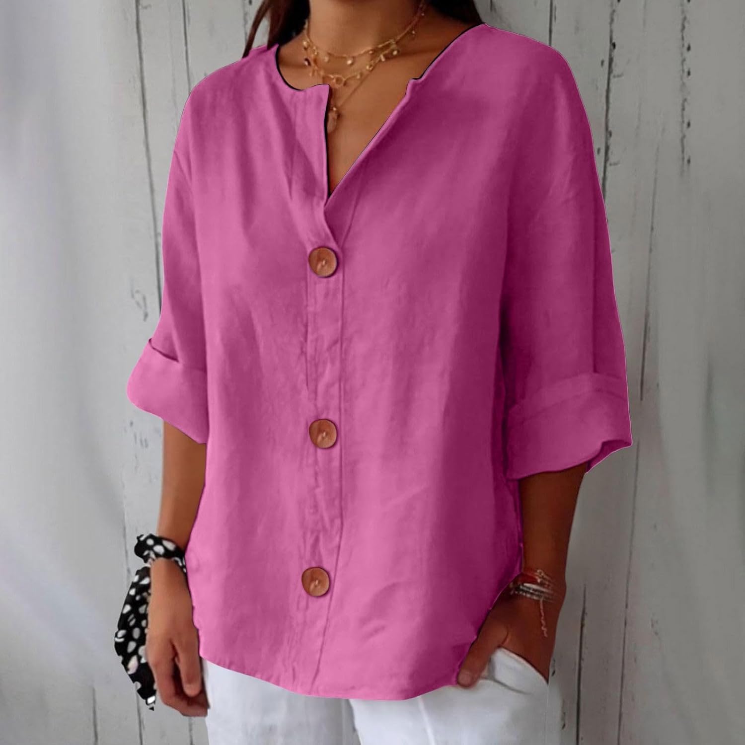 Natalie | Relaxed Linen Blouse