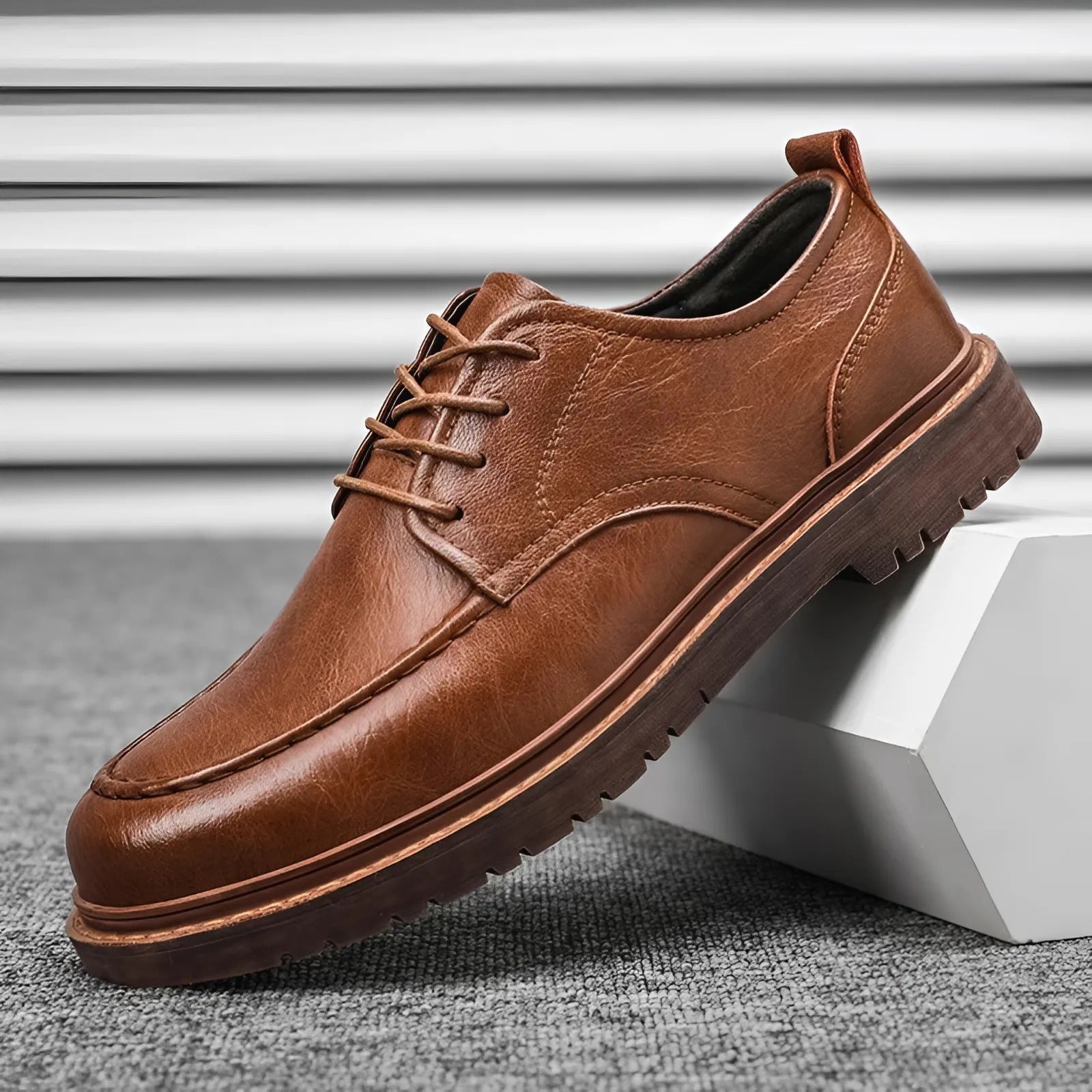 Edoardo | Classic Heritage Faux Leather Shoes