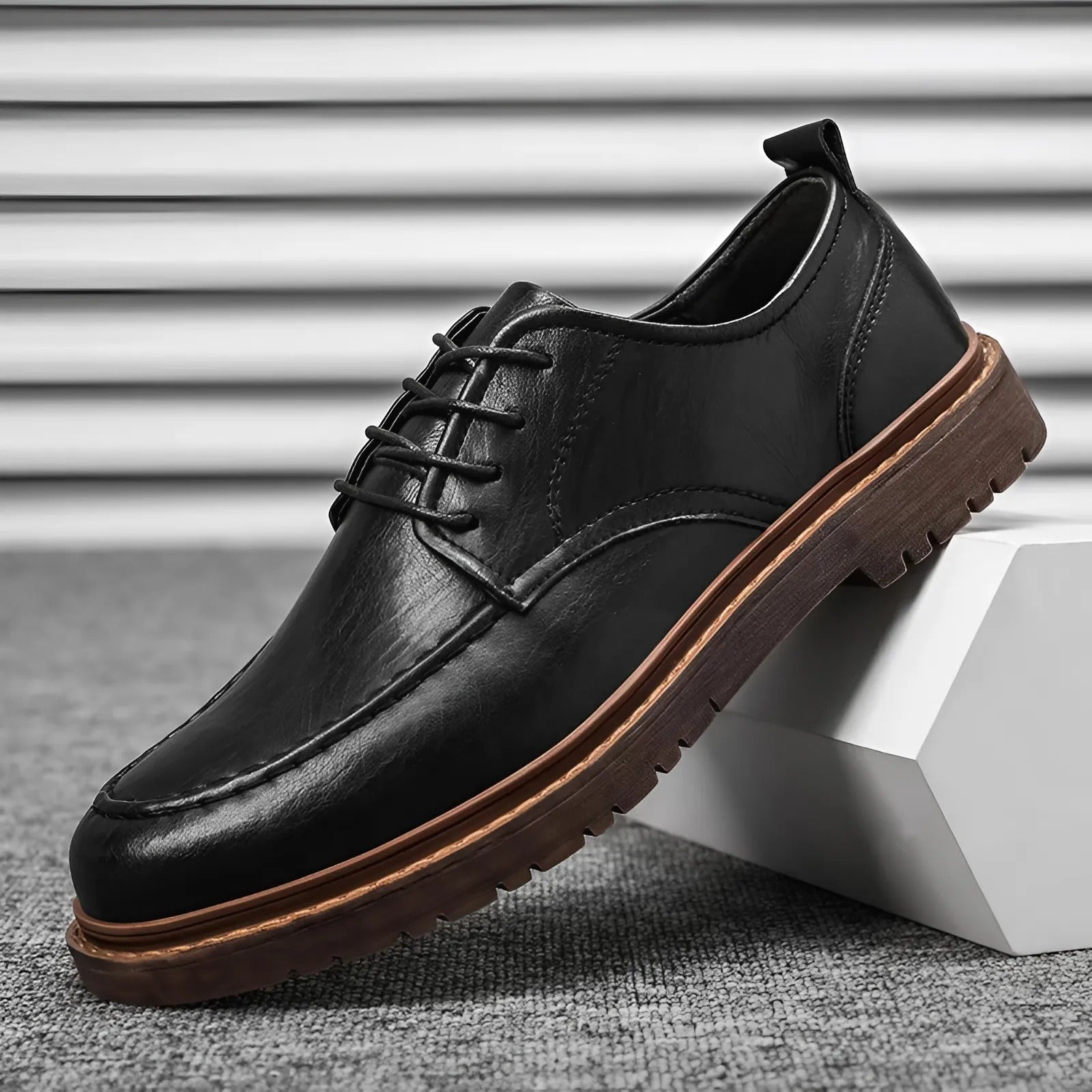 Edoardo | Classic Heritage Faux Leather Shoes