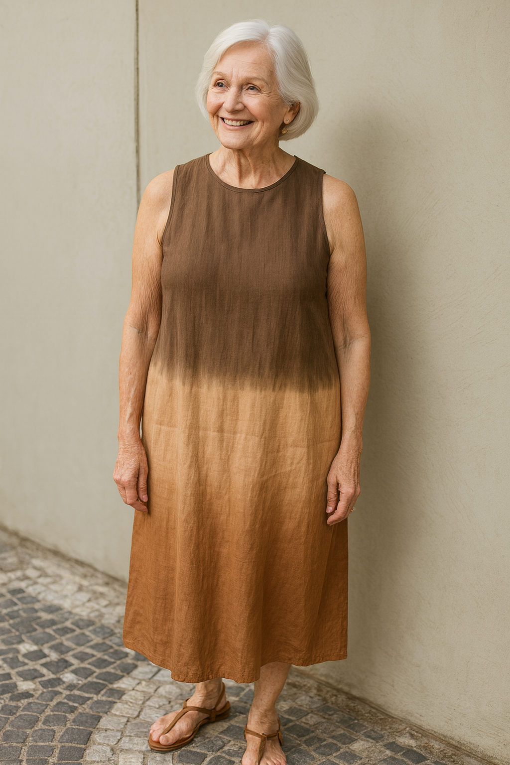 Rosalie | Flowing Ombré Midi Dress