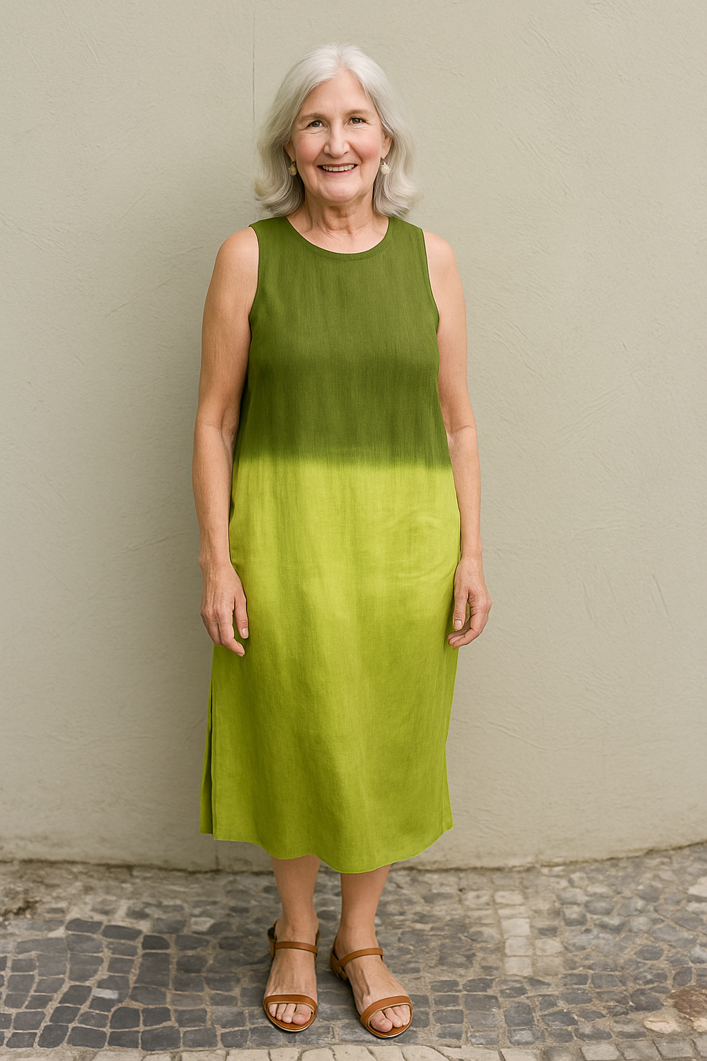 Rosalie | Flowing Ombré Midi Dress