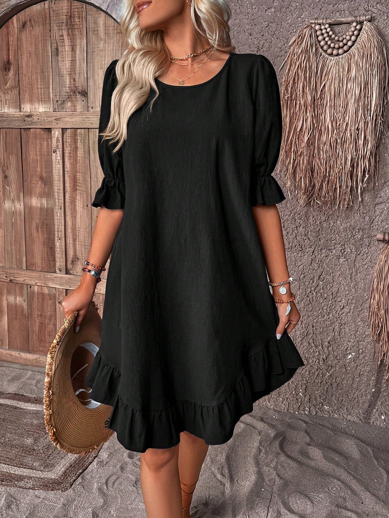 Vivian | Puff Sleeve Dress