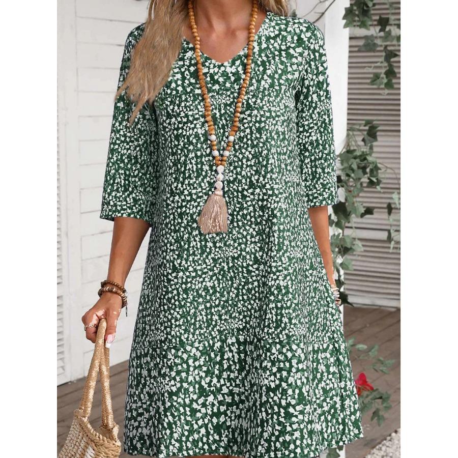 Charlotte | Loose Floral Midi Dress