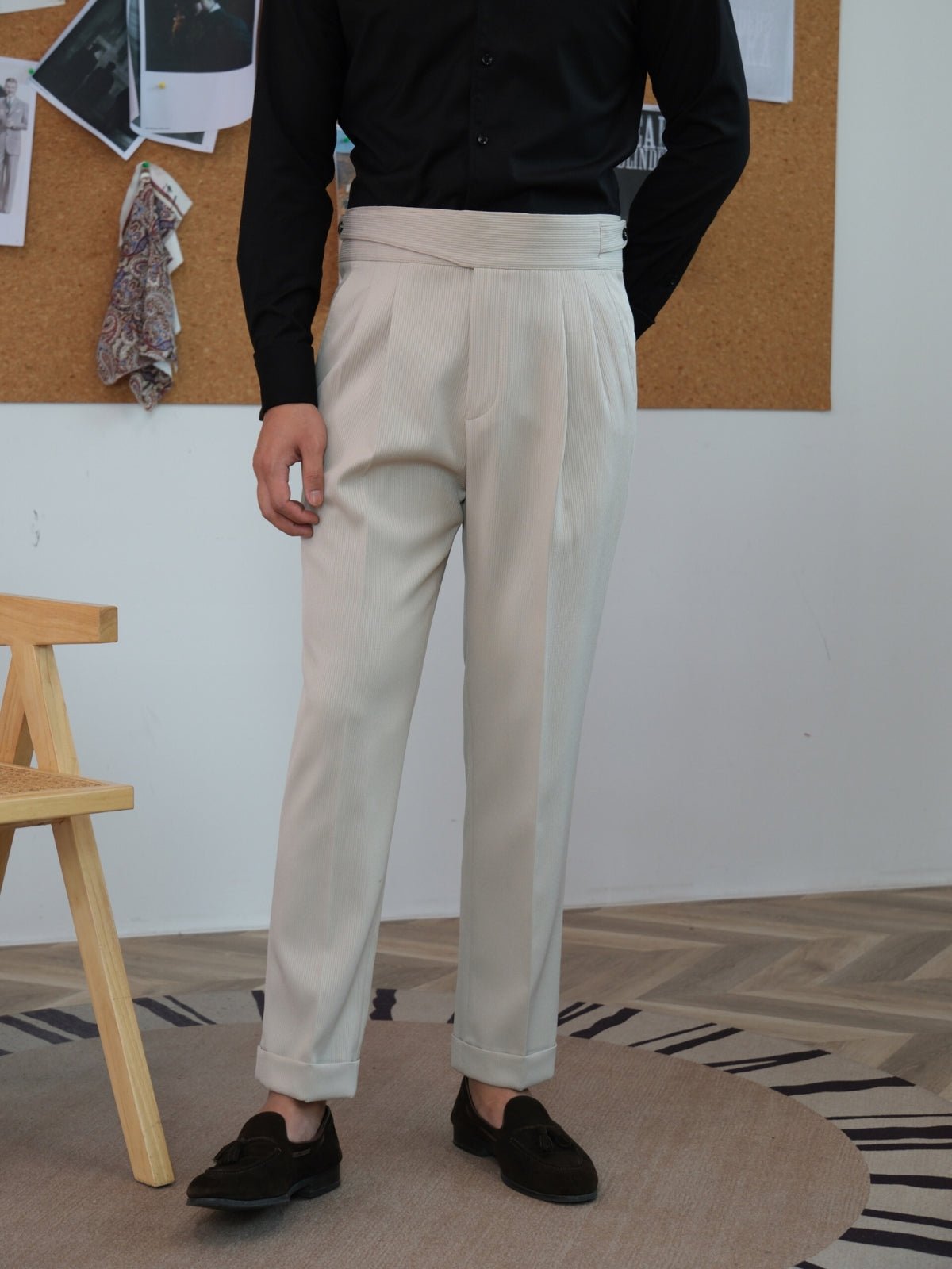 Evren | High-Waisted Gurkha Trousers