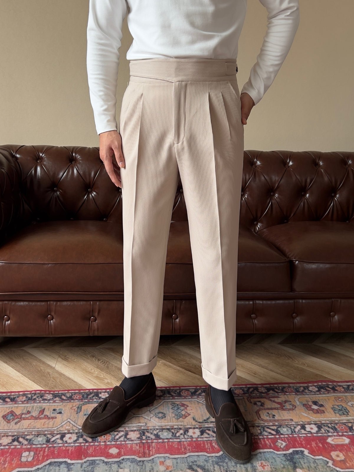 Evren | High-Waisted Gurkha Trousers