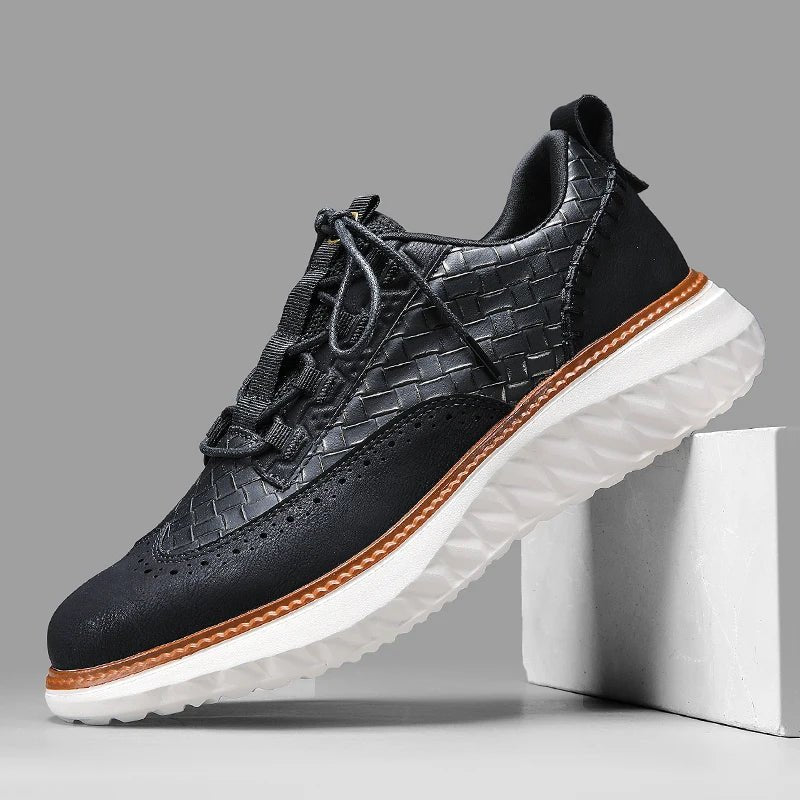 Oxford | Ridge Faux Leather Sneakers