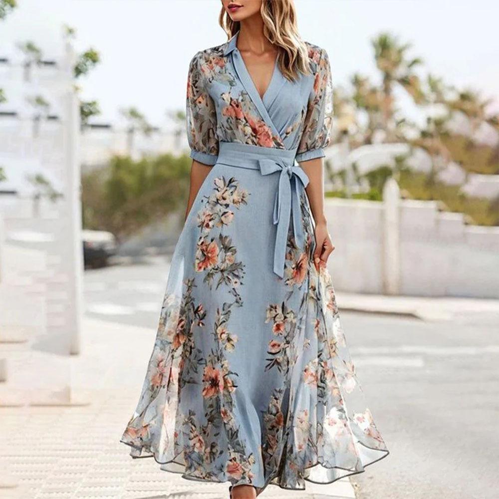Amelia | Floral Print Maxi Dress