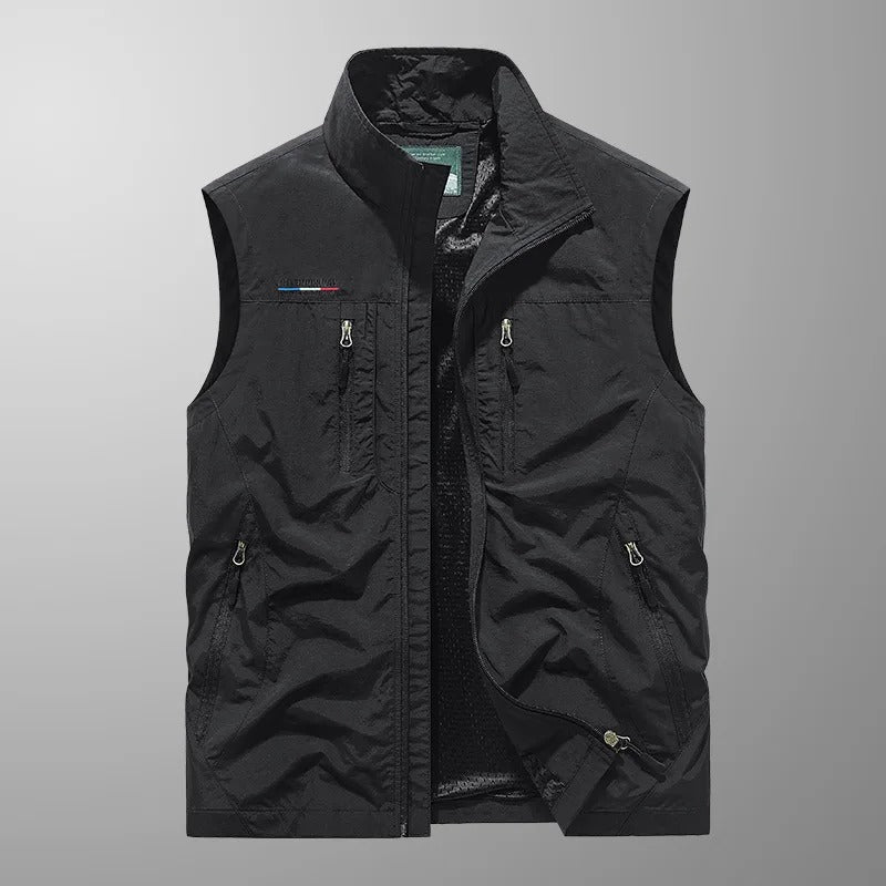 Axton | Multi-Pocket Breathable Outdoor Cargo Vest