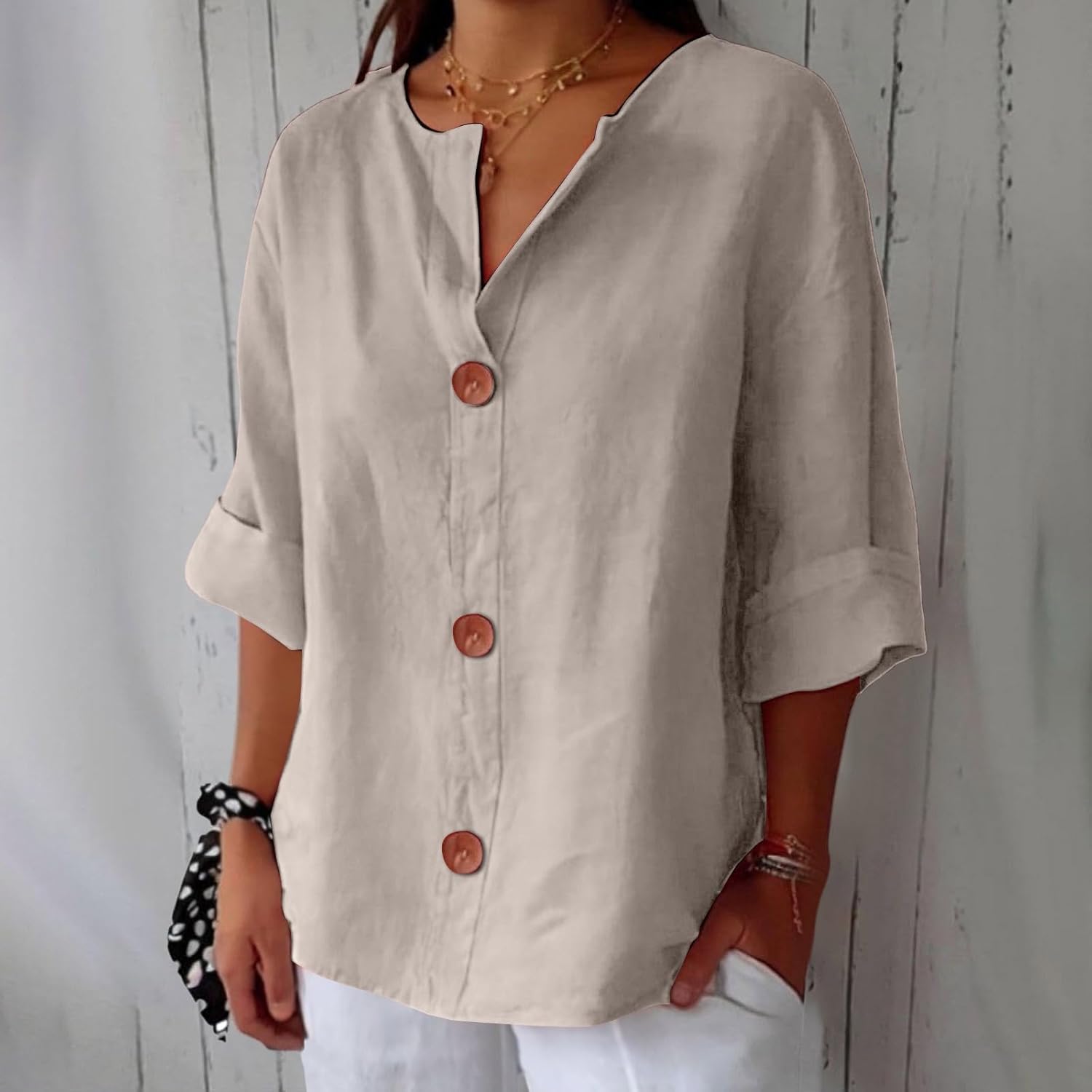 Natalie | Relaxed Linen Blouse