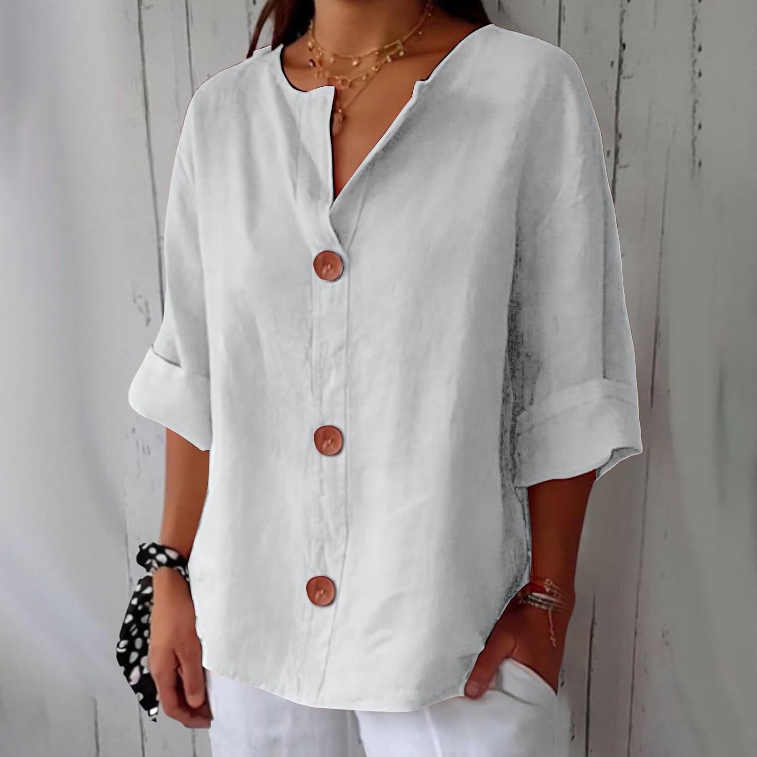 Natalie | Relaxed Linen Blouse