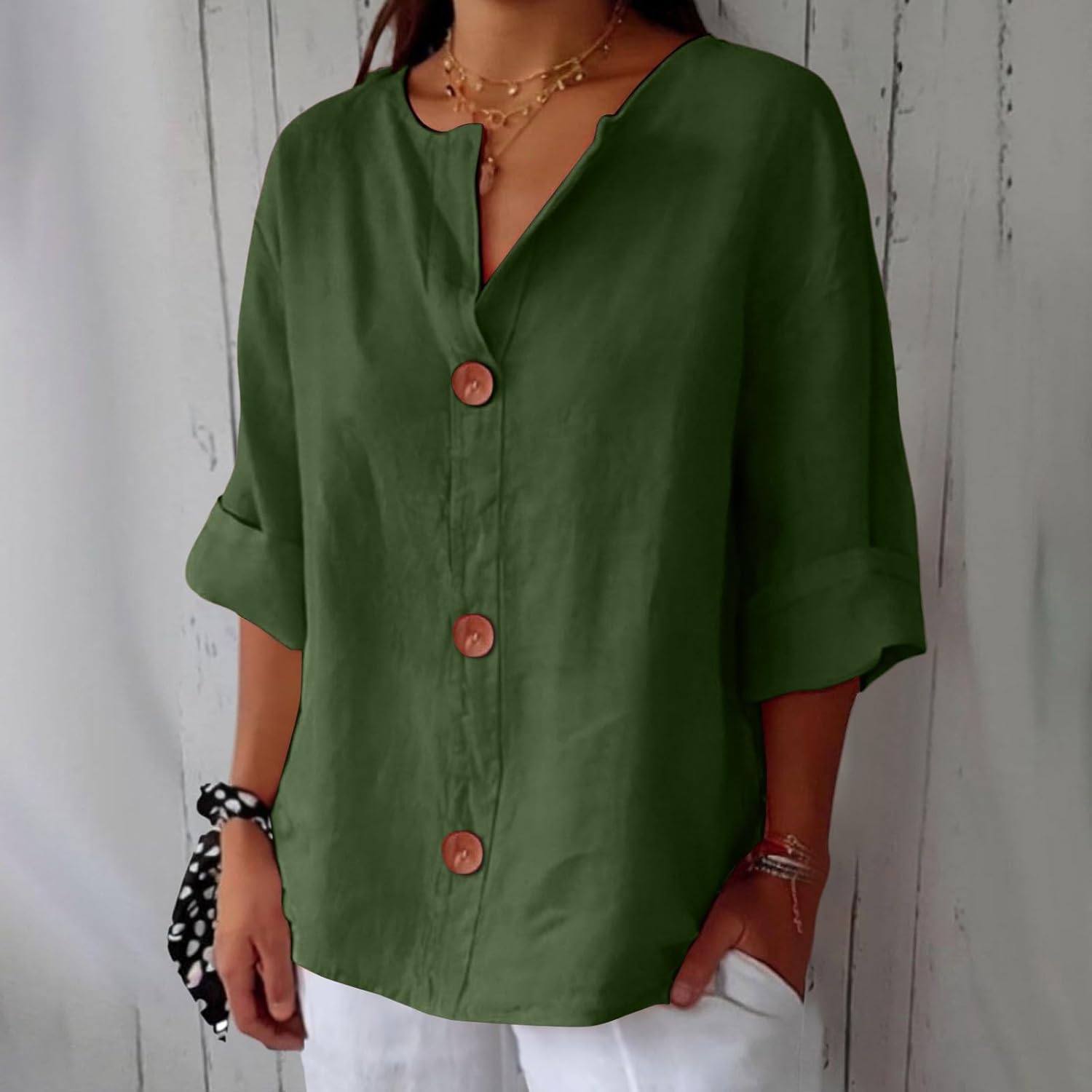 Natalie | Relaxed Linen Blouse