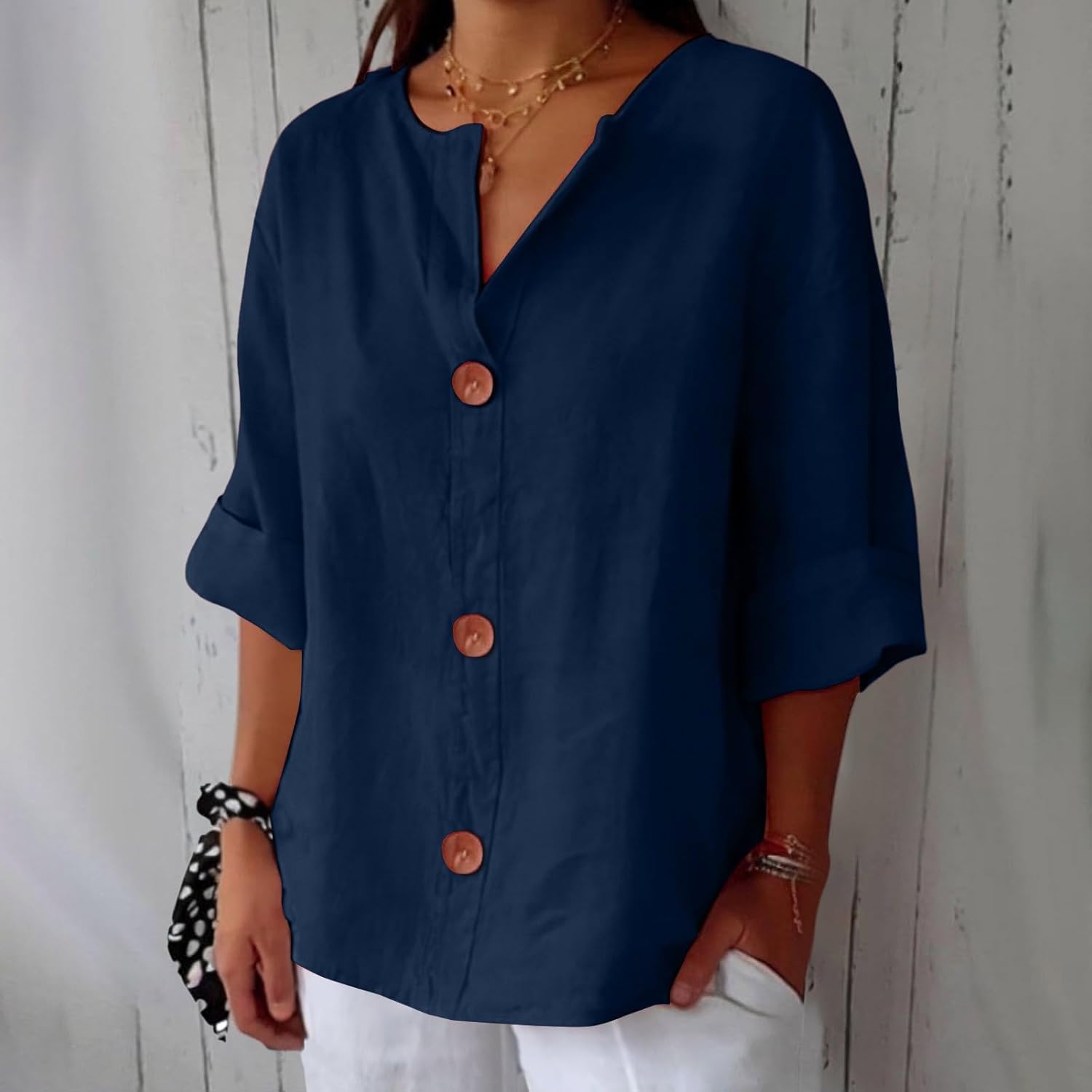 Natalie | Relaxed Linen Blouse