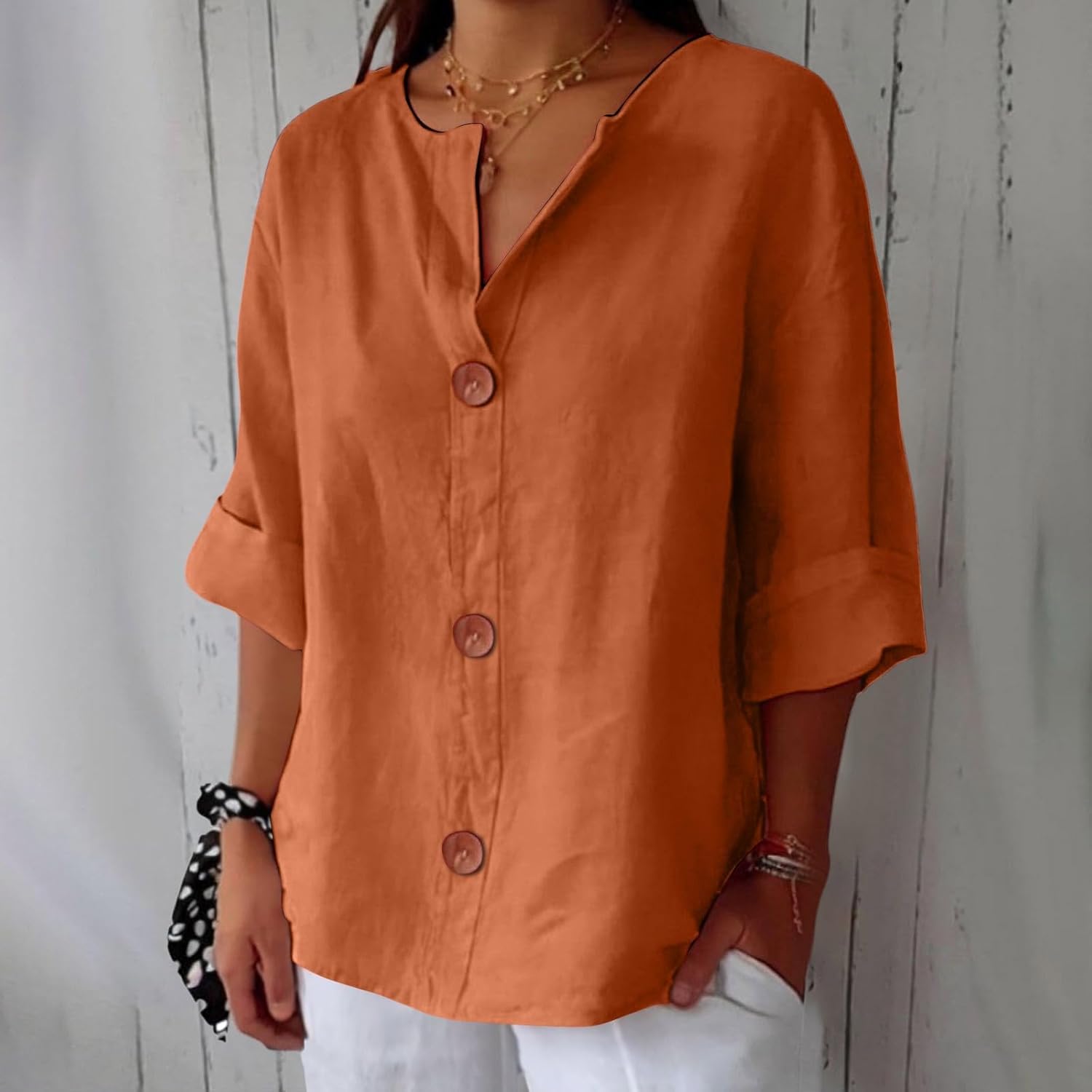 Natalie | Relaxed Linen Blouse
