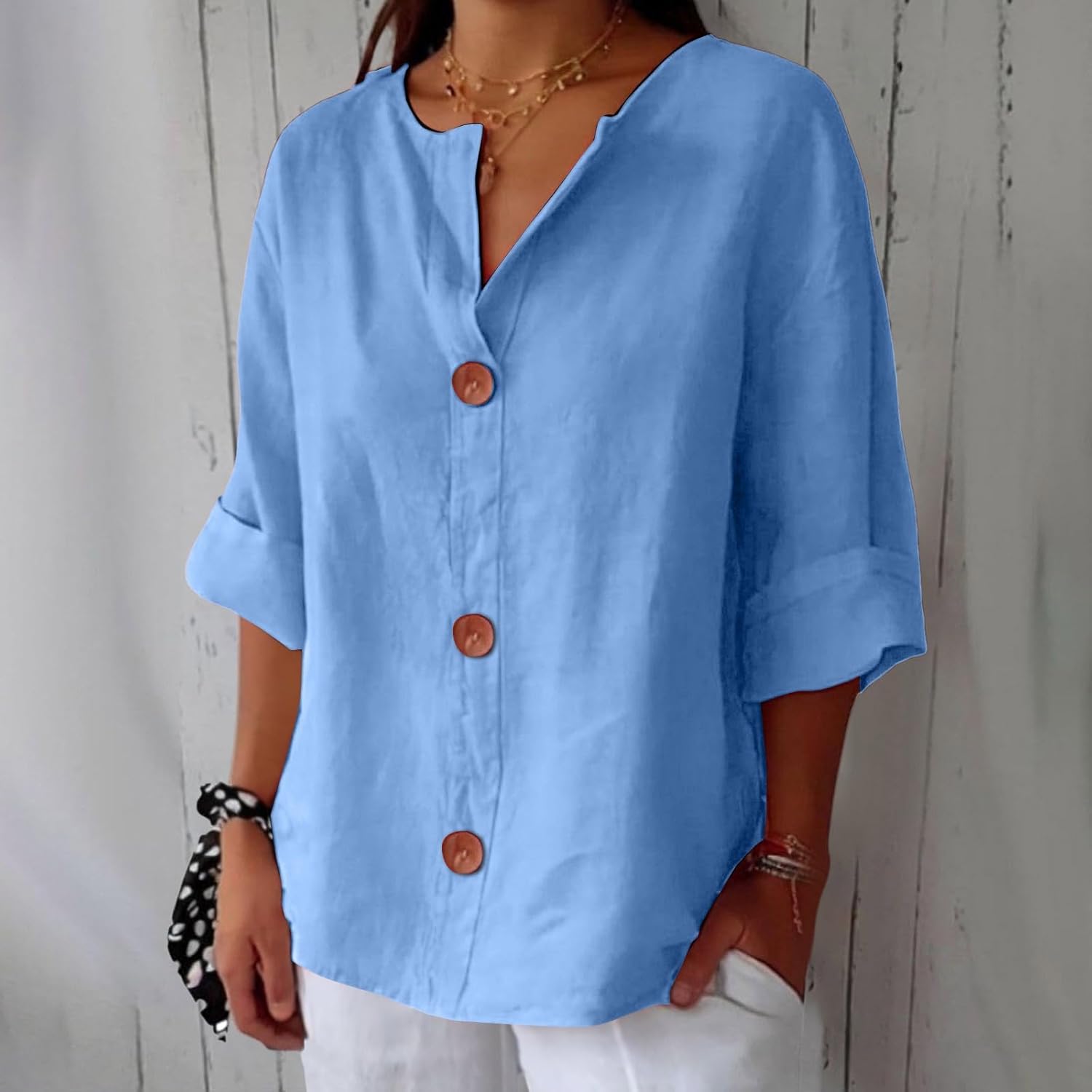 Natalie | Relaxed Linen Blouse