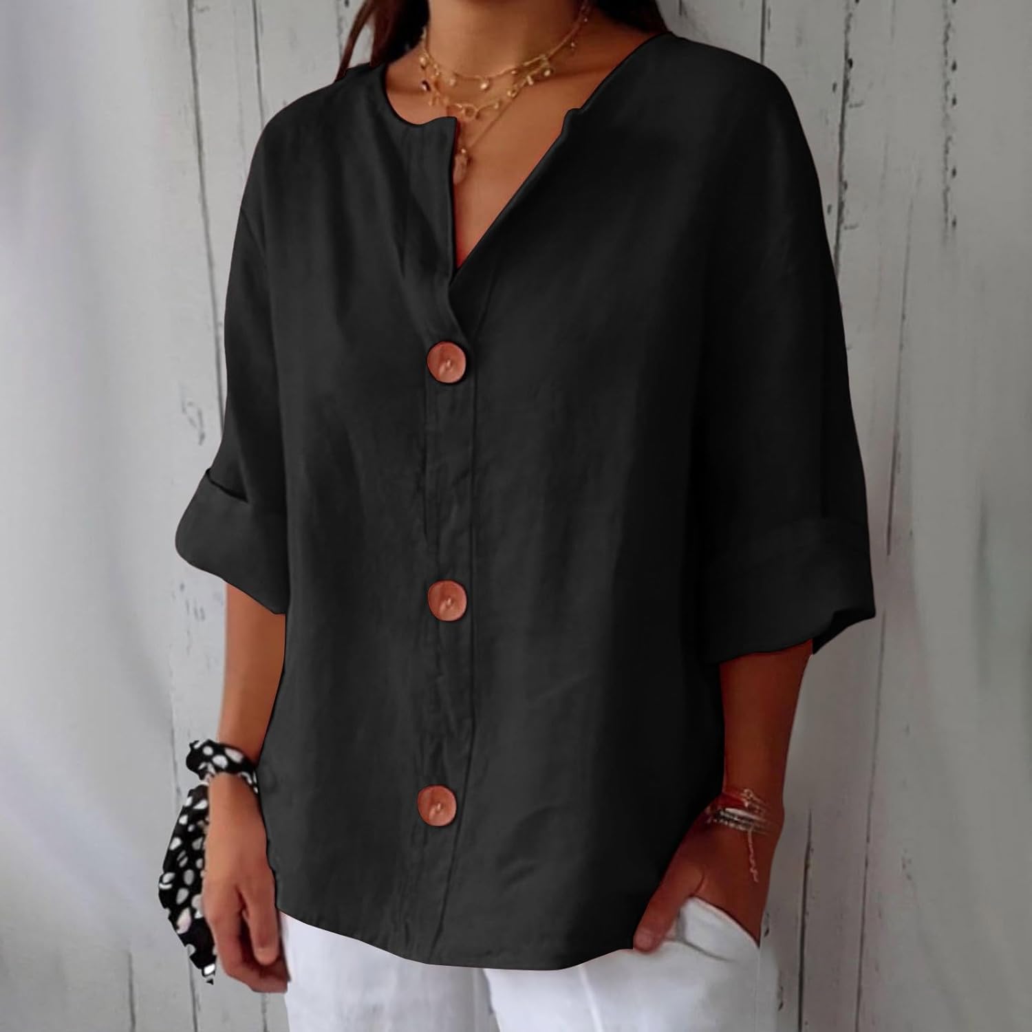 Natalie | Relaxed Linen Blouse