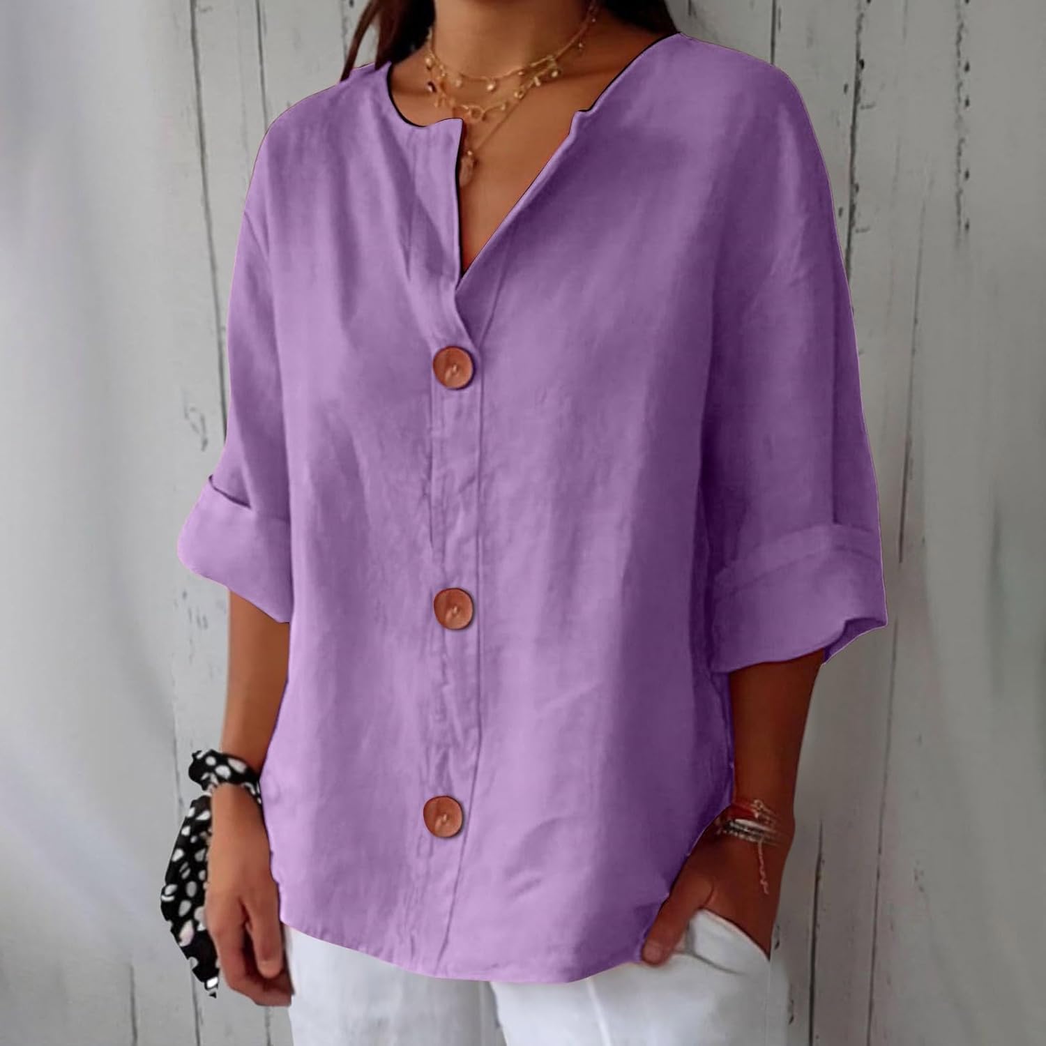 Natalie | Relaxed Linen Blouse