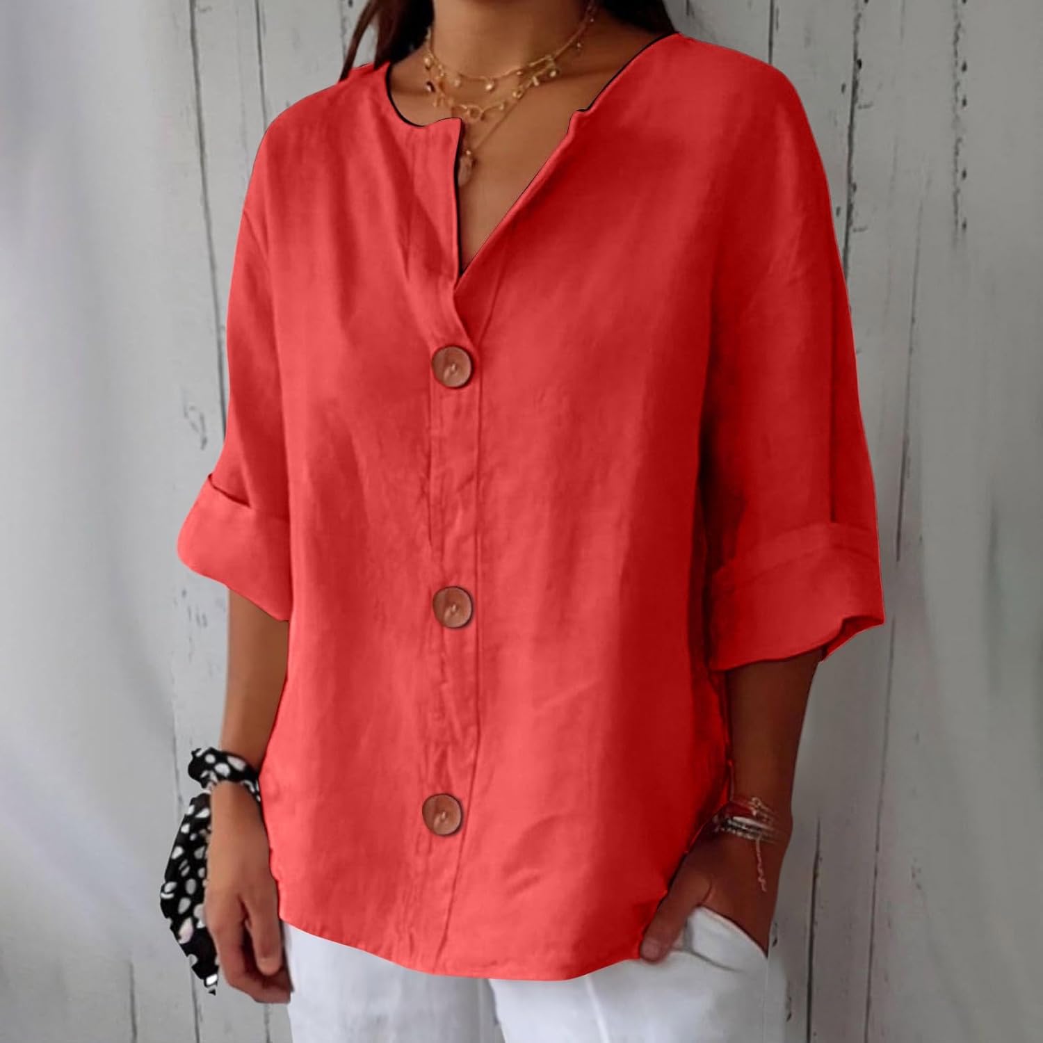 Natalie | Relaxed Linen Blouse