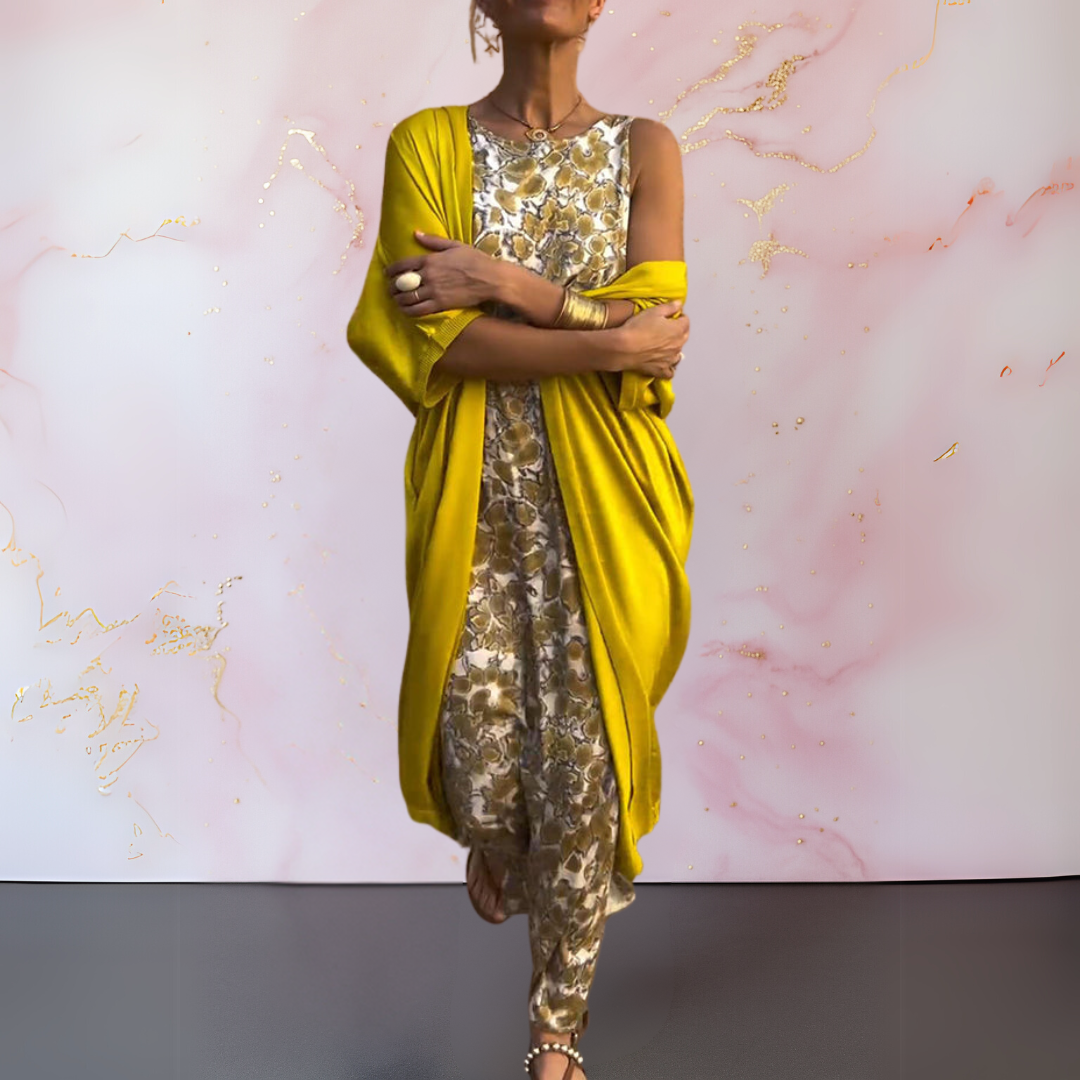 Azaria | Elegant Dress with Cardigan