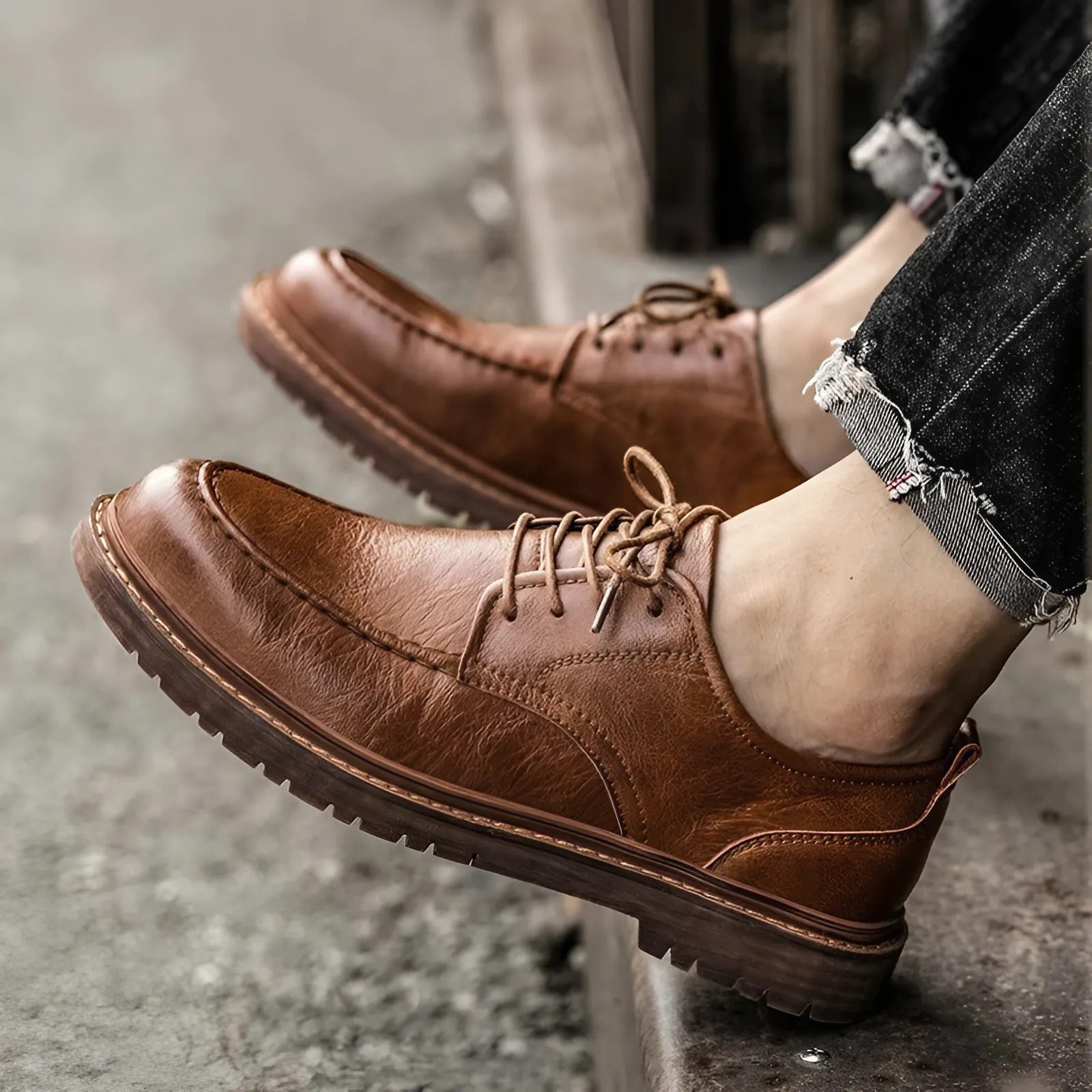 Edoardo | Classic Heritage Faux Leather Shoes