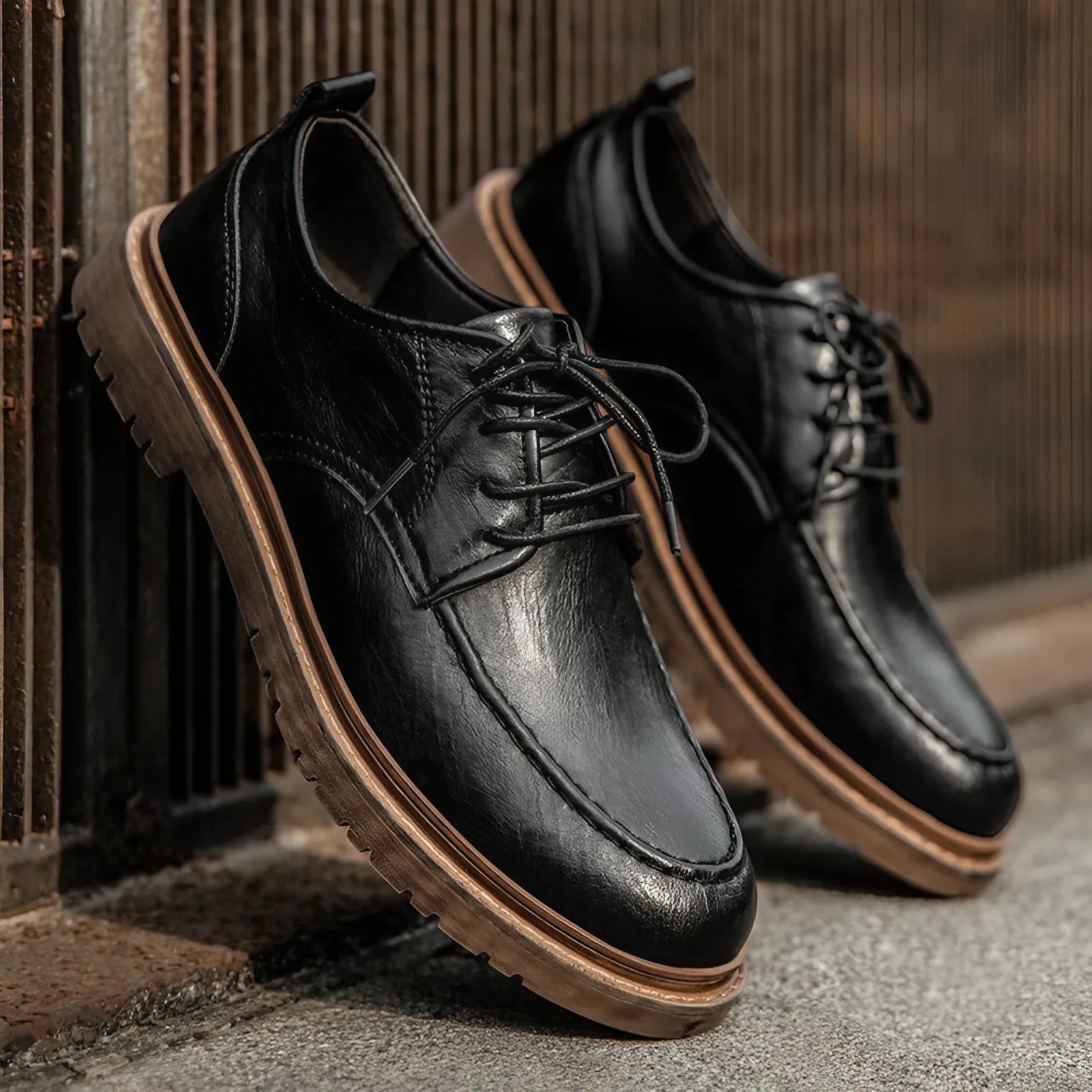 Edoardo | Classic Heritage Faux Leather Shoes
