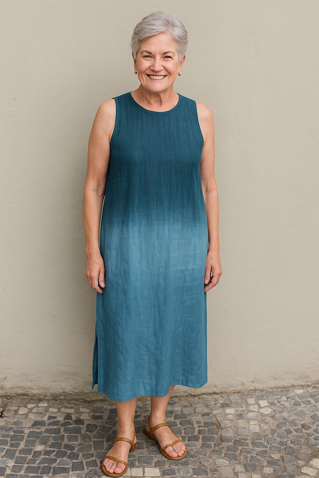 Rosalie | Flowing Ombré Midi Dress