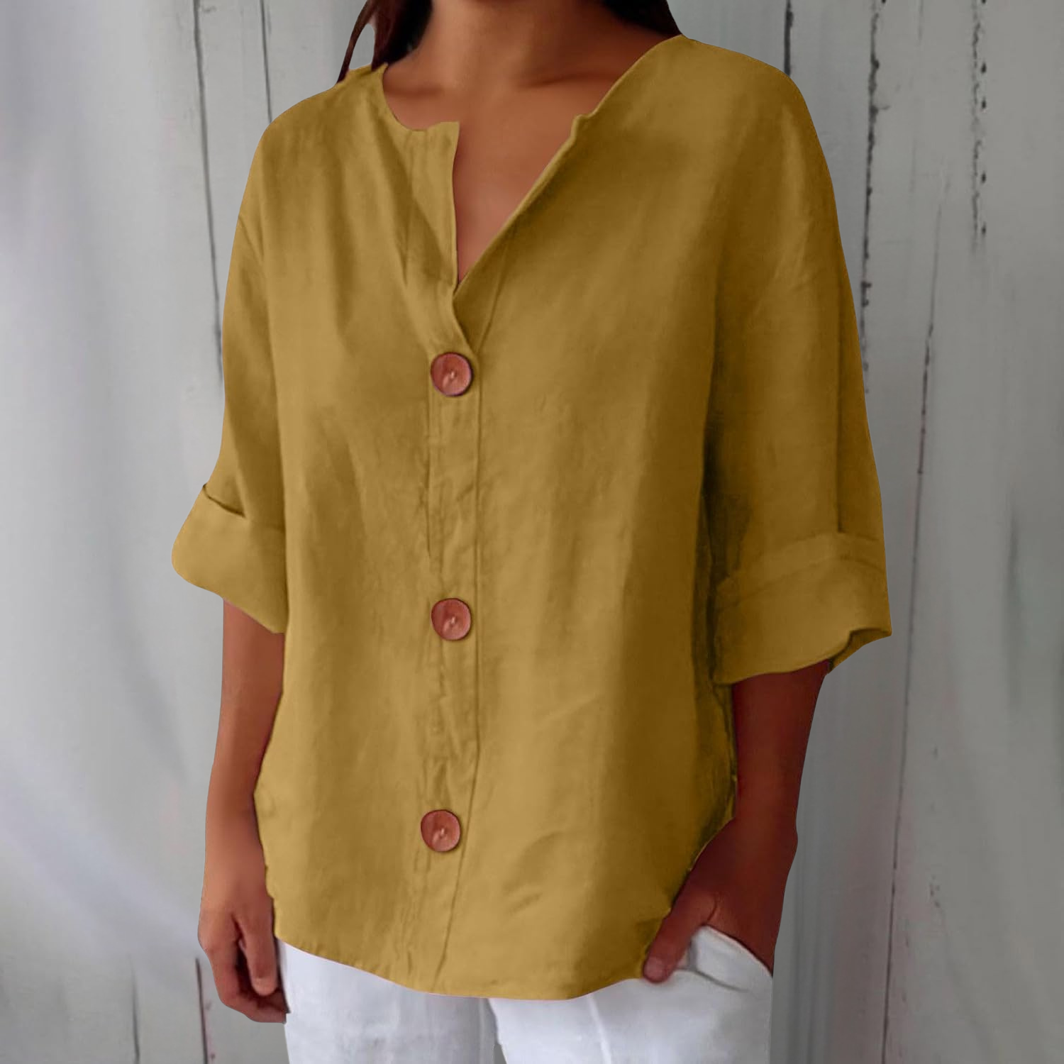 Natalie | Relaxed Linen Blouse