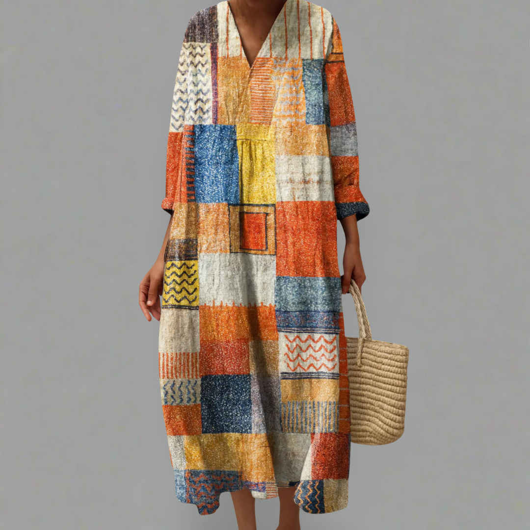 Sienna | Patchwork Boho Dress