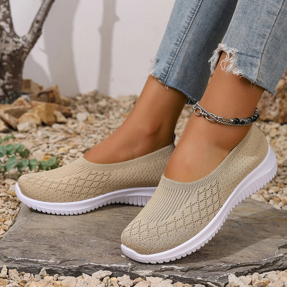 Reina | Anti-Slip Breathable Slip-Ons