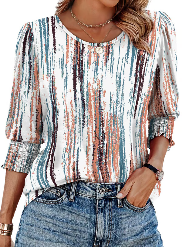 Emily | Printed Charm Top