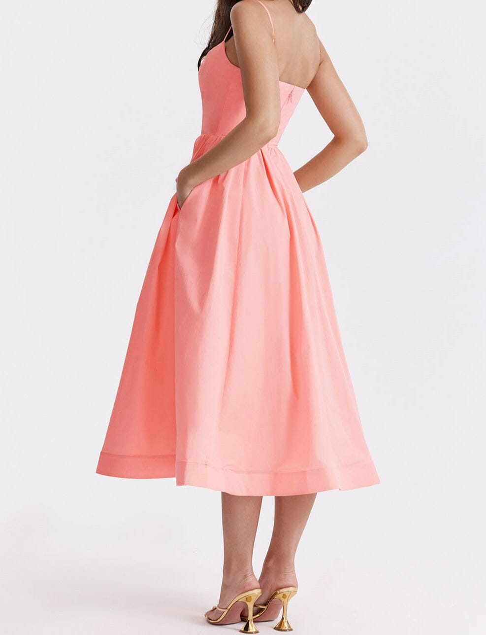 Paige | Elegant Dress with Skirt Detailing