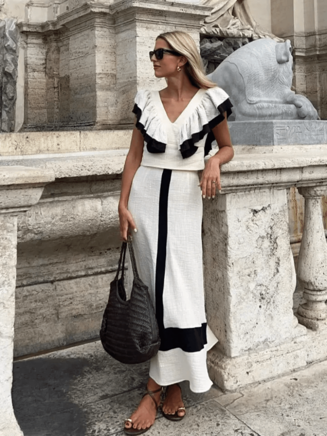 Elysia | Ruffled Elegant Summer Set