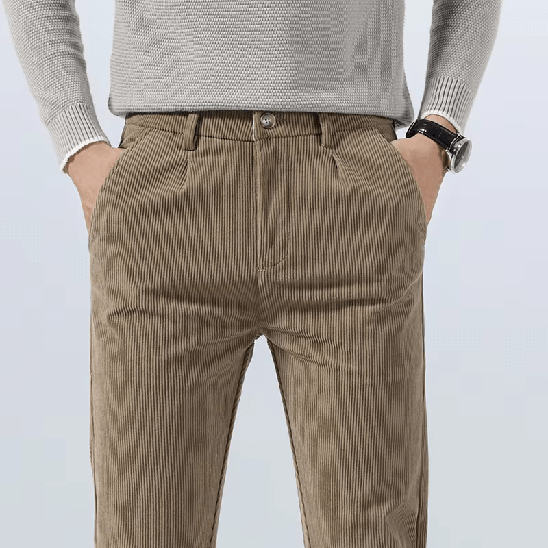 Tiziano | Elegant Classic Corduroy Trousers
